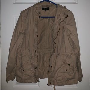 Cargo jacket with hood